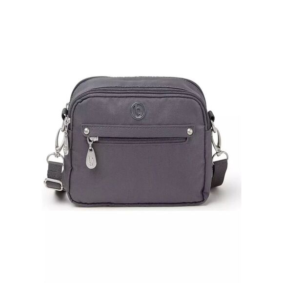 Baggallini Oakland Crossbody Water Resistant Bag New Without Tags In Medium Gray - Picture 1 of 9
